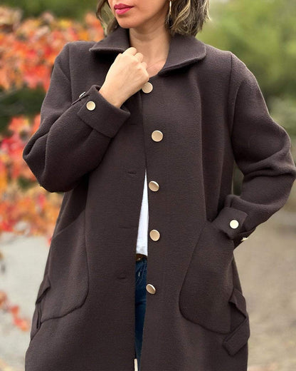 Cappotto in lana e cashmere con fiocco laterale