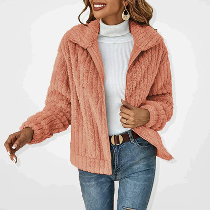 SVEVA™ | CARDIGAN IN PELUCHE ELEGANTE