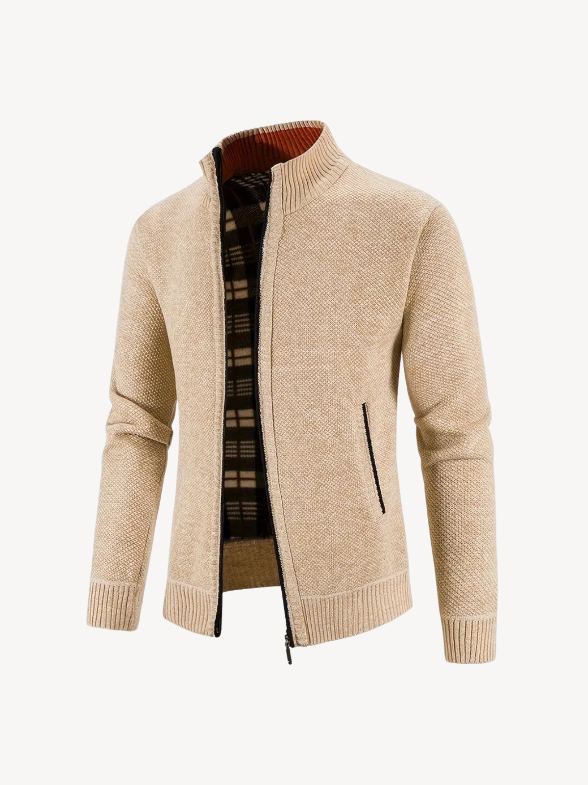 CORRADO - CARDIGAN CONFORTEVOLE CON ZIP