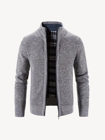 CORRADO - CARDIGAN CONFORTEVOLE CON ZIP