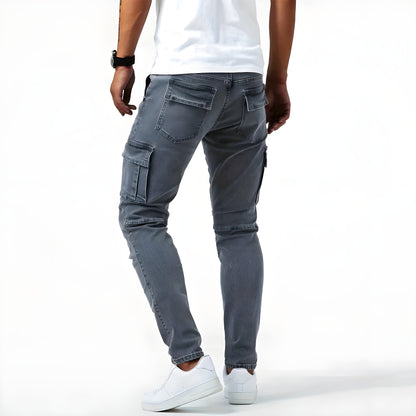 Samuel™ | Pantaloni cargo in denim stretch