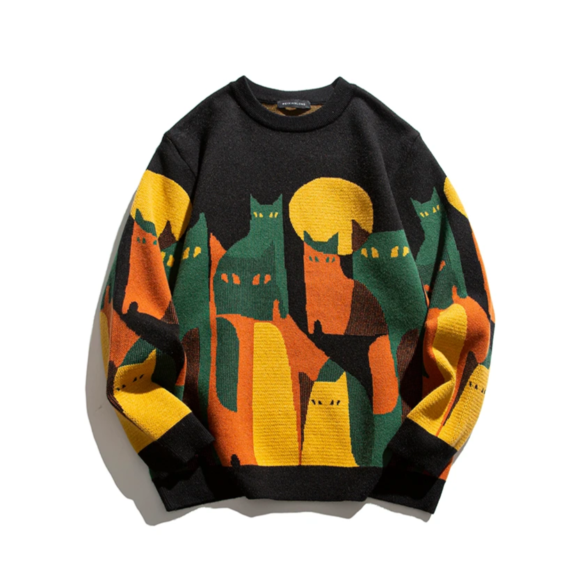 FABIEN - PULLOVER UNISEX CON GATTI