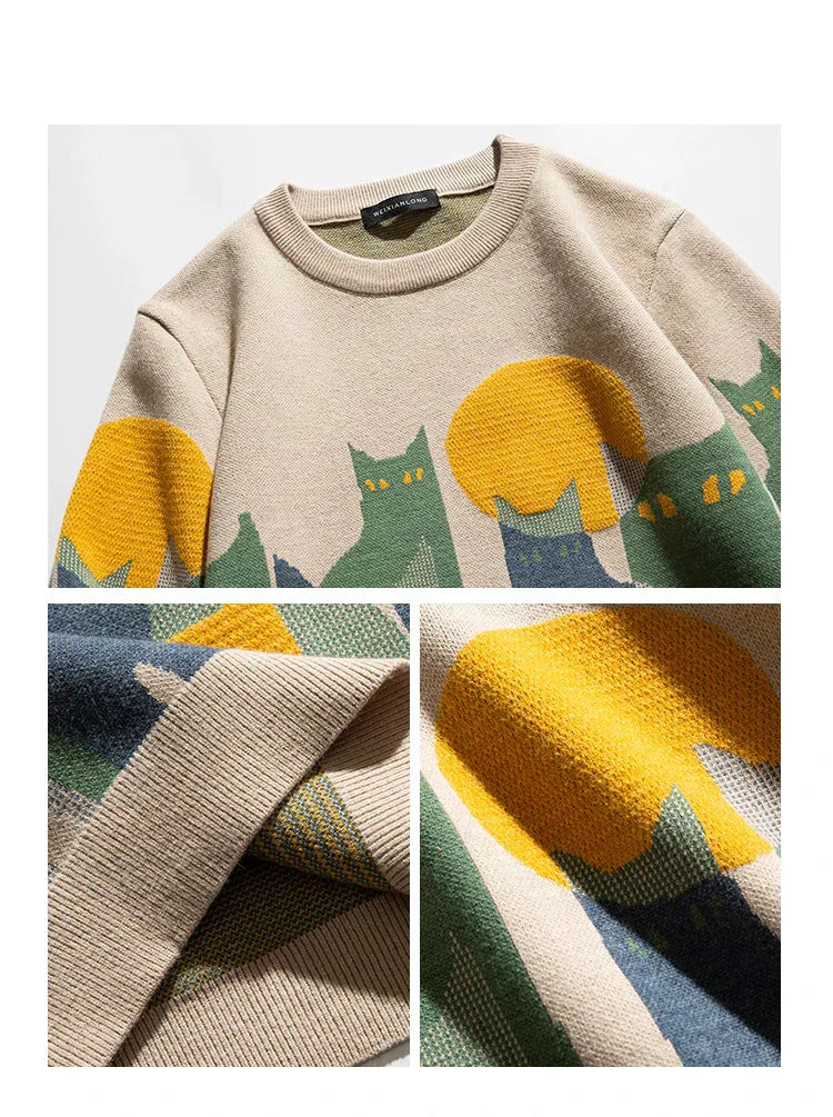 FABIEN - PULLOVER UNISEX CON GATTI