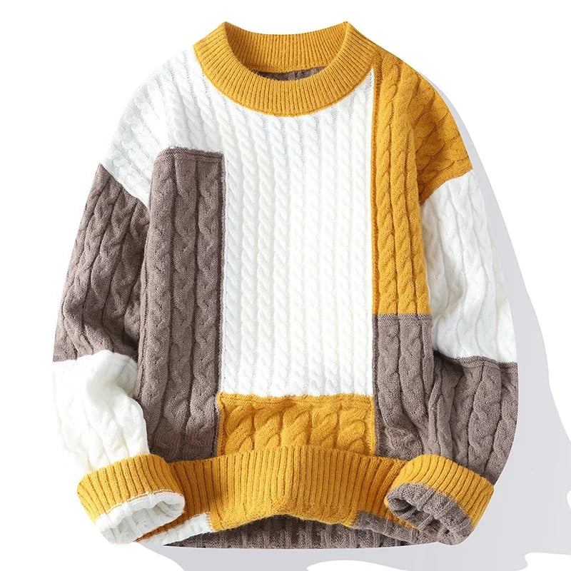 Le Clair™ | Pullover Color Block Casual per Uomini