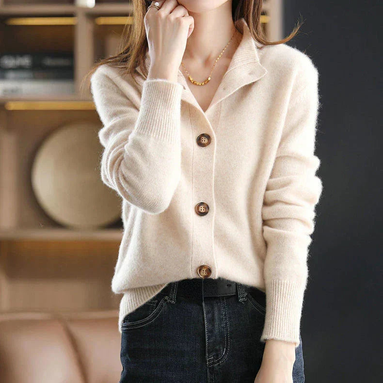 Elly | Cardigan classico con bottoni