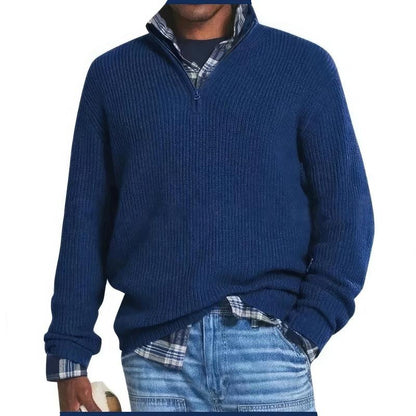 Trova il maglione a maglia con zip da uomo