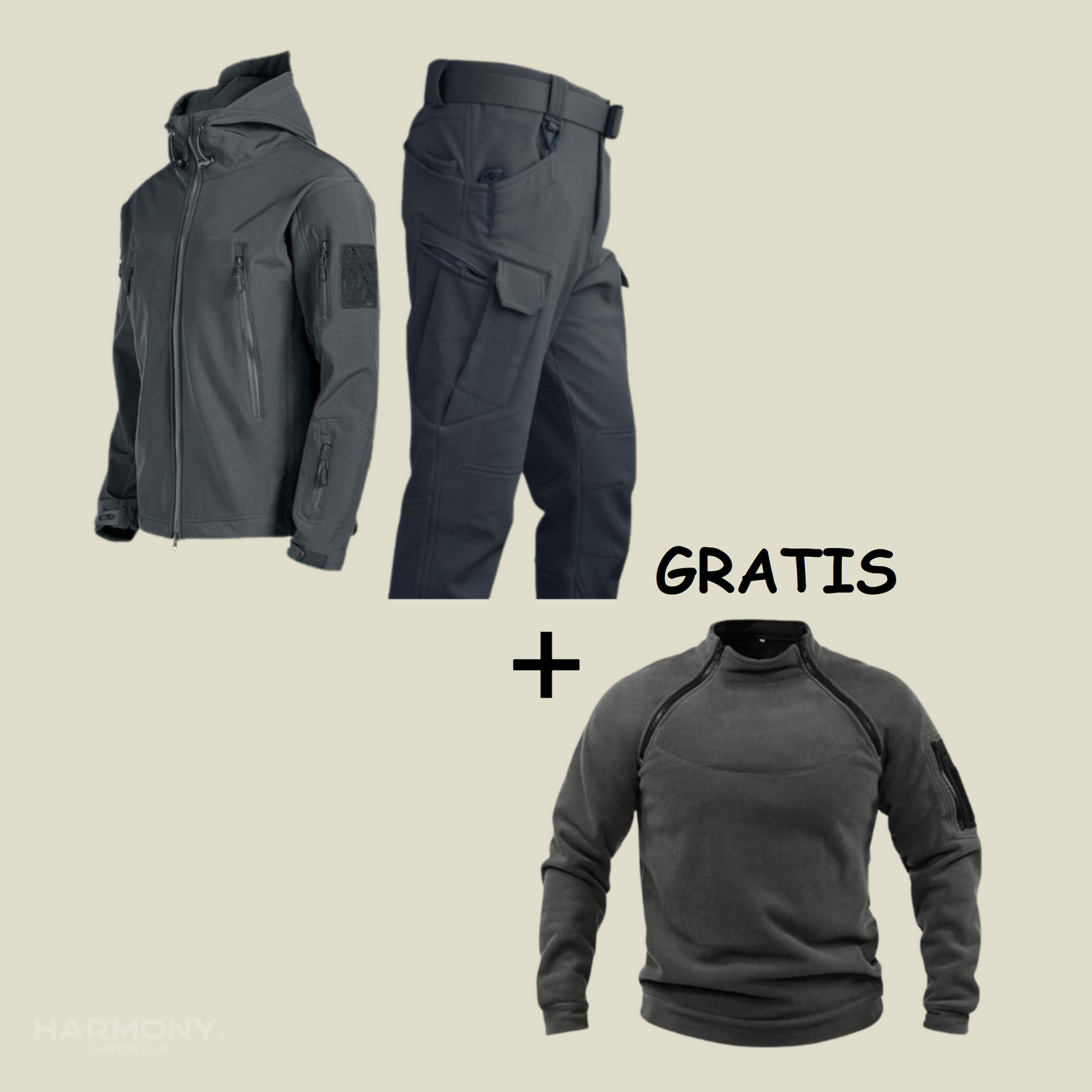 Jorge | Completo Militare Impermeabile + Maglione Gratuito